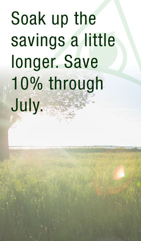 July Promotion - 10% Discount When Booked In July